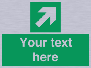 Custom Arrow Top Right Sign